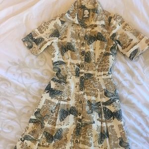 Girls From Savoy Anthropologie Alary Bird Dress 0